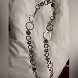 Lia Sophia long Gold and Silver Necklace